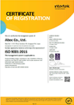 ISO9001:2015 CERTIFICATE OF REGISTRATION